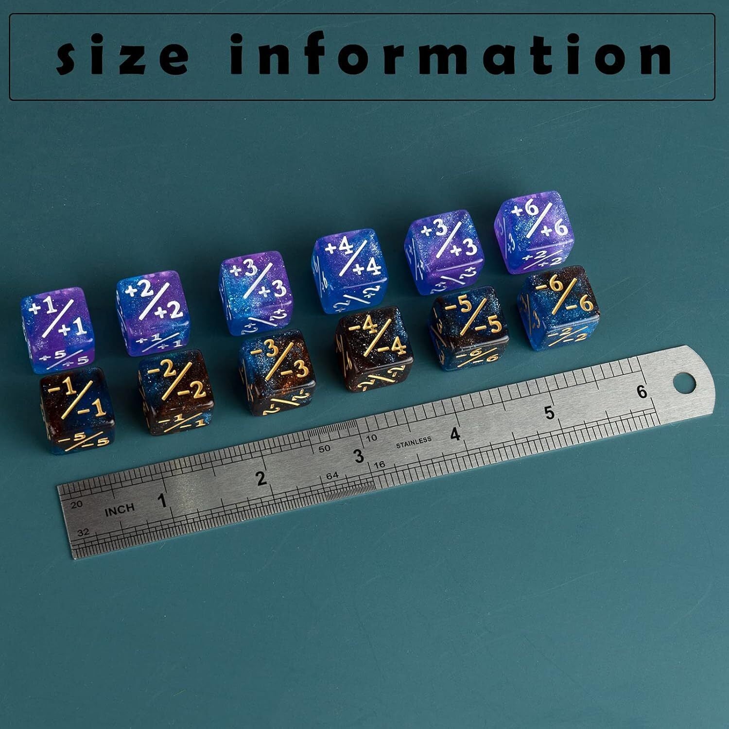 24 Pieces MTG Counter Dice Magic the Gathering Counters +1/+1 Buff Sets