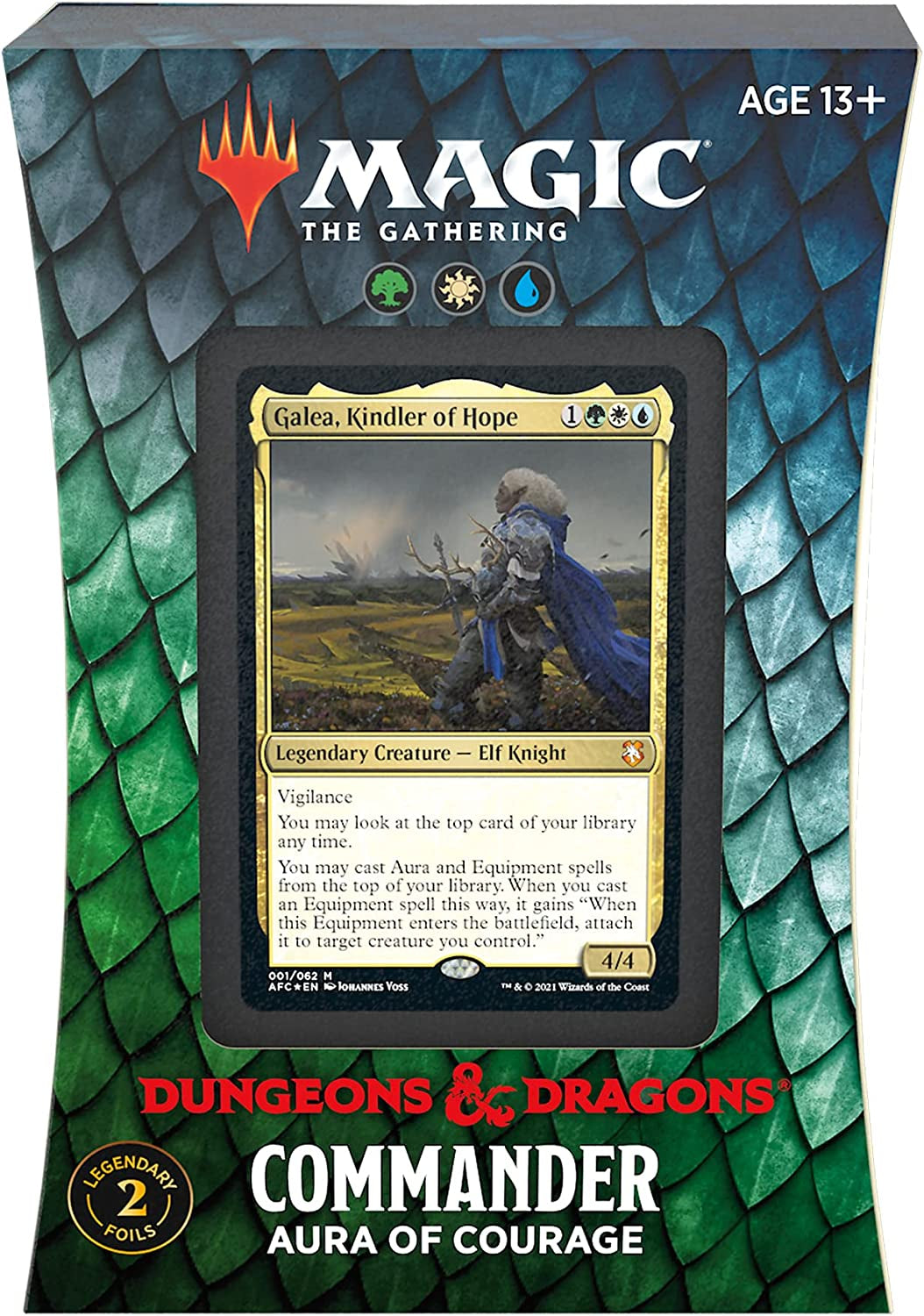 Magic: the Gathering Adventures in the Forgotten Realms Commander Deck Bundle – Includes 1 Draconic Rage + 1 Planar Portal + 1 Dungeons of Death + 1 Aura of Courage