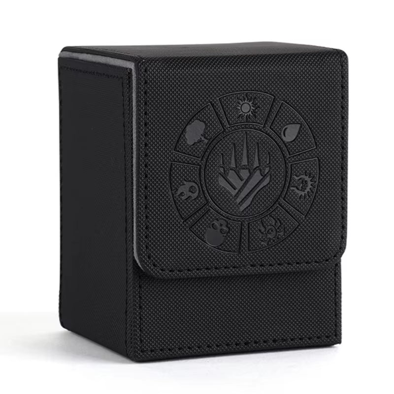 Card Deck Box, 110+ Storage MTG Deck Box with 50 Pcs Card Sleeve, Collectible Trading Card Cases for Magic Commander and More