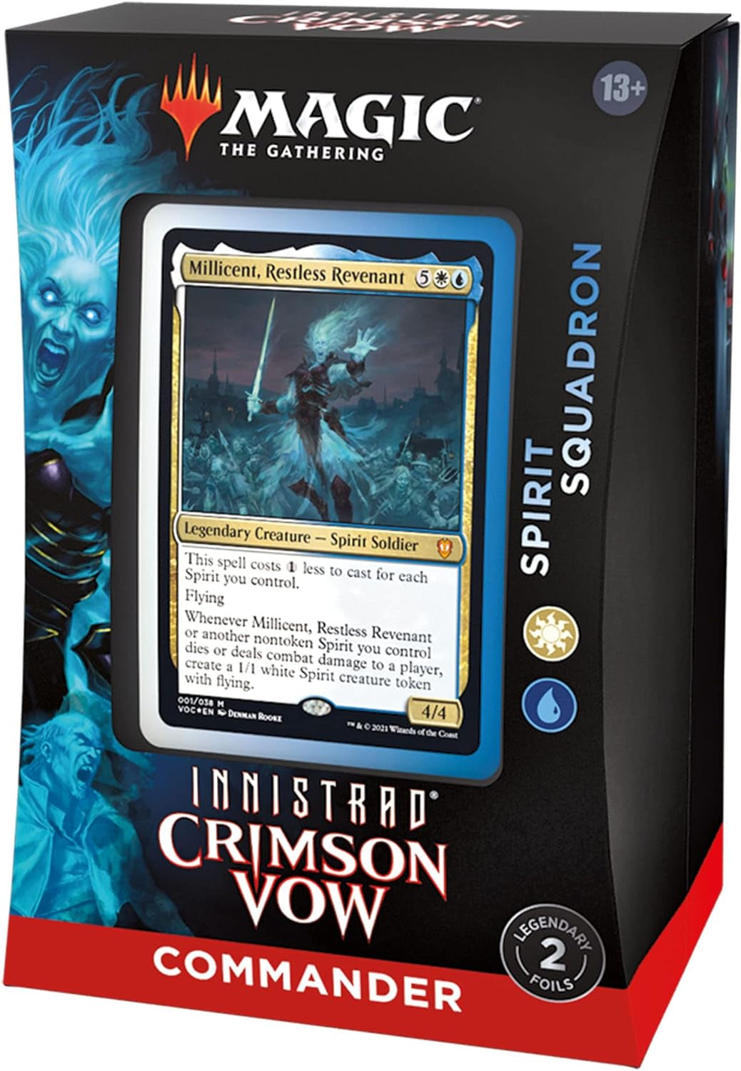 Magic: the Gathering Innistrad: Crimson Vow Commander Deck – Spirit Squadron (White-Blue)