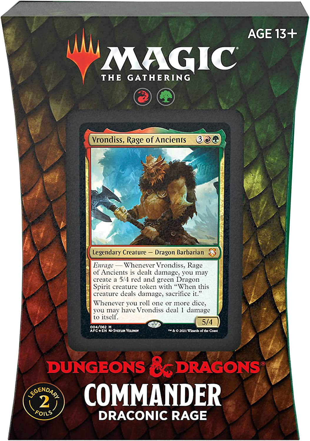 Magic: the Gathering Adventures in the Forgotten Realms Commander Deck Bundle – Includes 1 Draconic Rage + 1 Planar Portal + 1 Dungeons of Death + 1 Aura of Courage